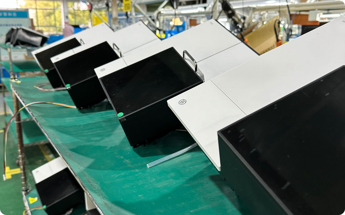 Terra Kaffe | TK-02 pilot units being laid out on assembly line