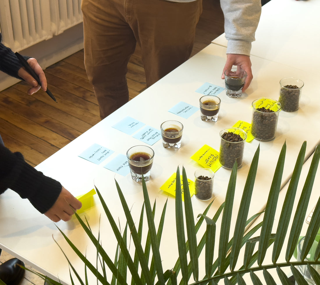 Coffee taste testing
