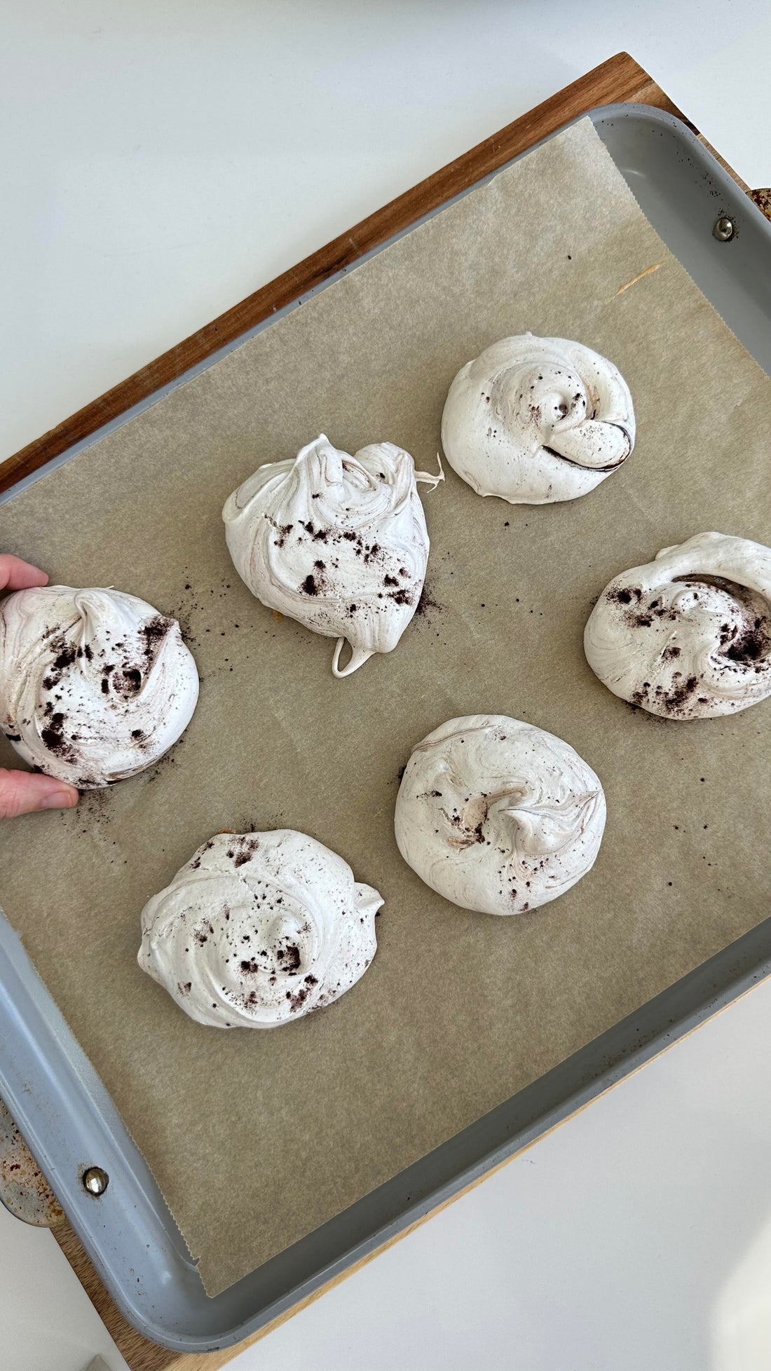 Chocolate Espresso Meringues