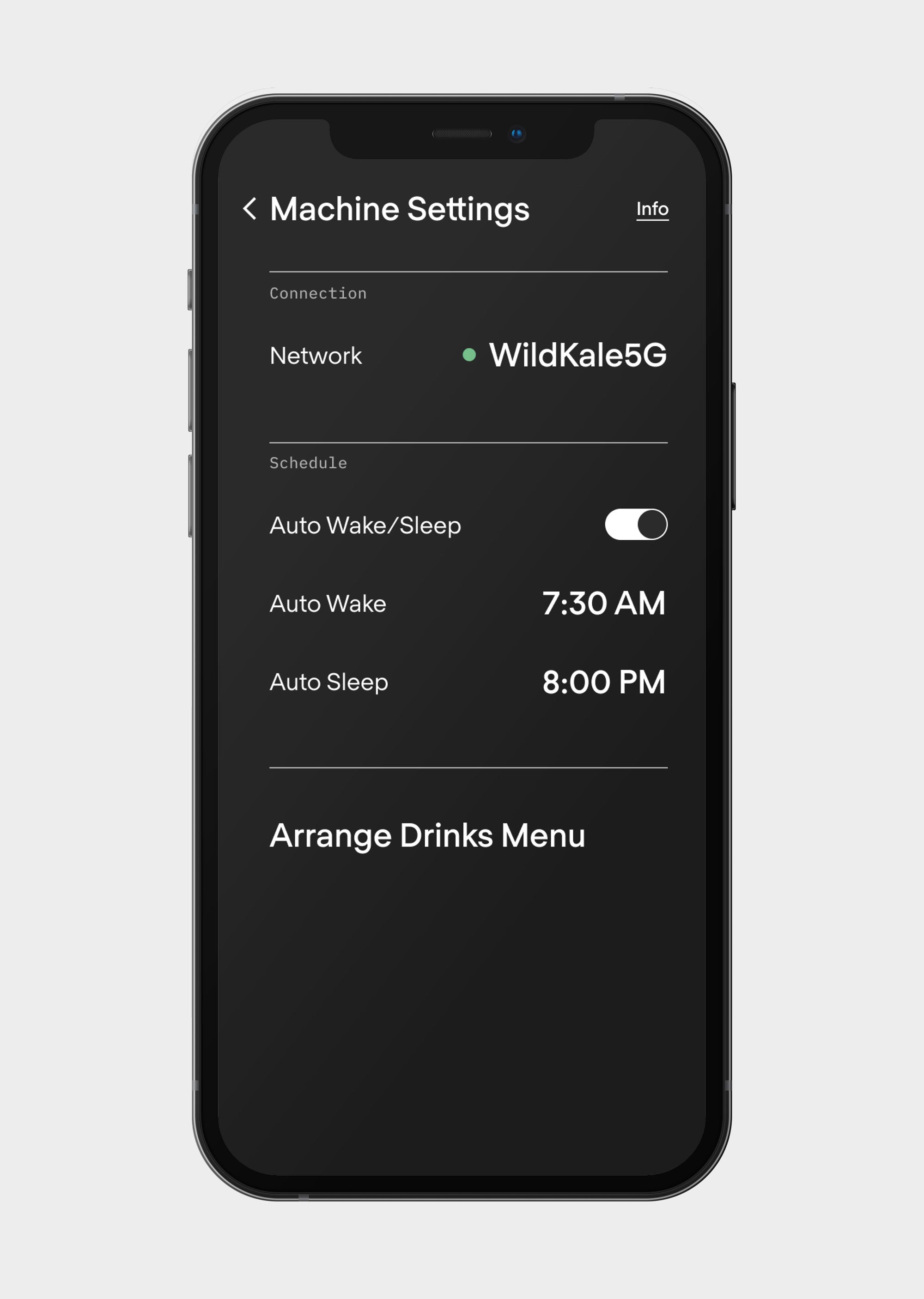 Terra Kaffe | TK-02 app machine settings