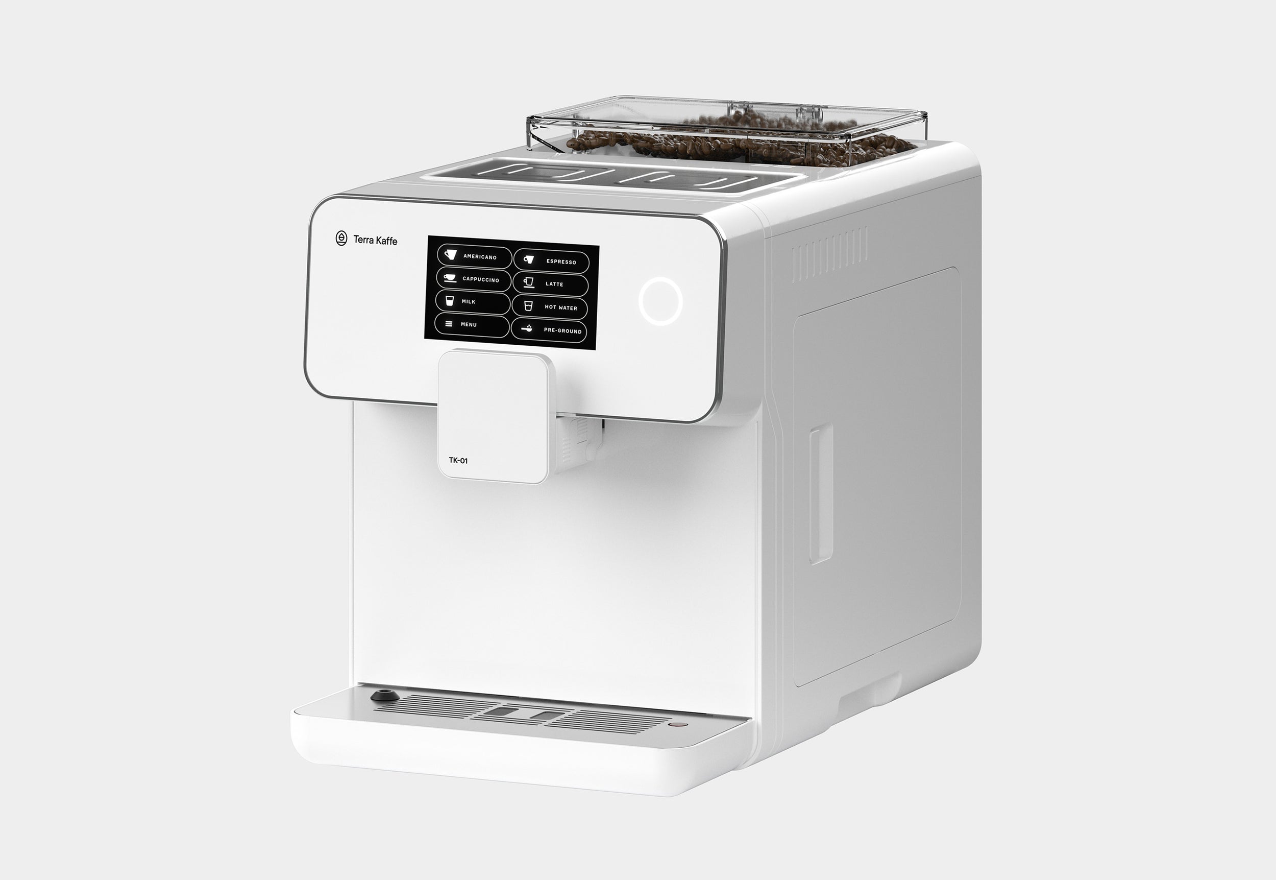 Terra Kaffe | White TK-01 Super Automatic Espresso Machine