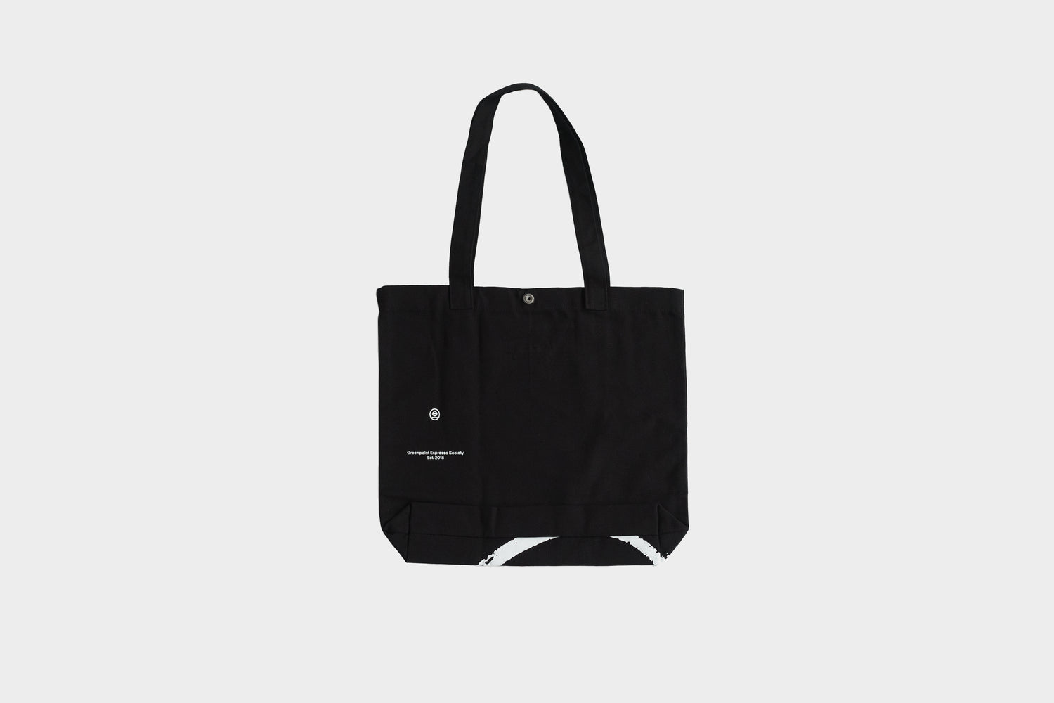 Terra Kaffe | Black tote bag with "Terra Kaffe, Est. 2019" written in white