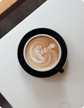 Terra Kaffe | Cappuccino on a counter
