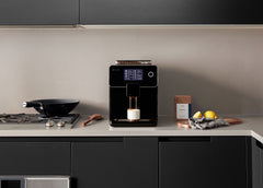 Terra Kaffe | Black TK-01 on a kitchen counter