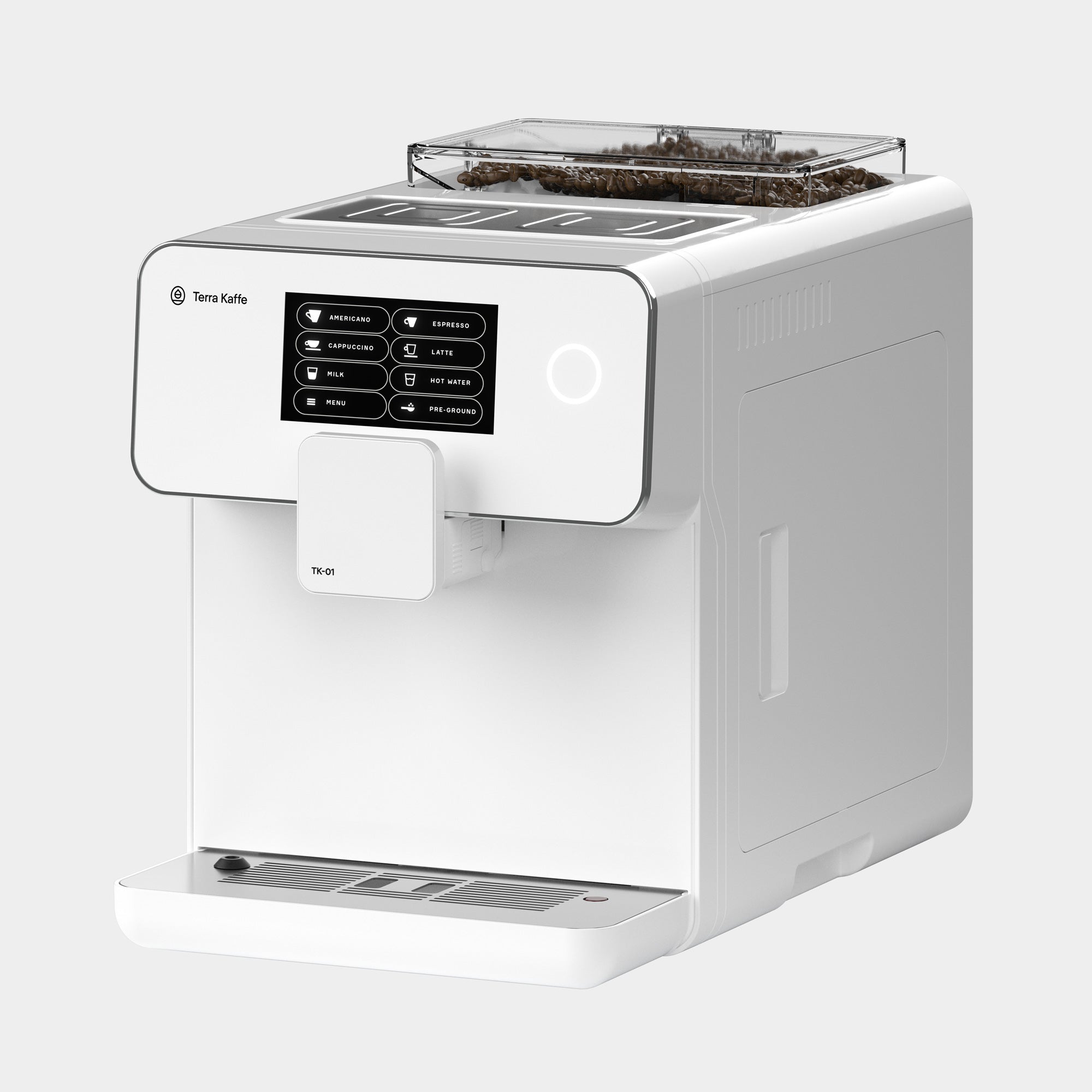 Terra Kaffe | White TK-01 Super Automatic Espresso Machine